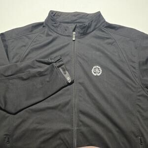 FootJoy Softshell Full Zip Jacket Mens Sz XL Black Golf Windbreaker Ridge CRC